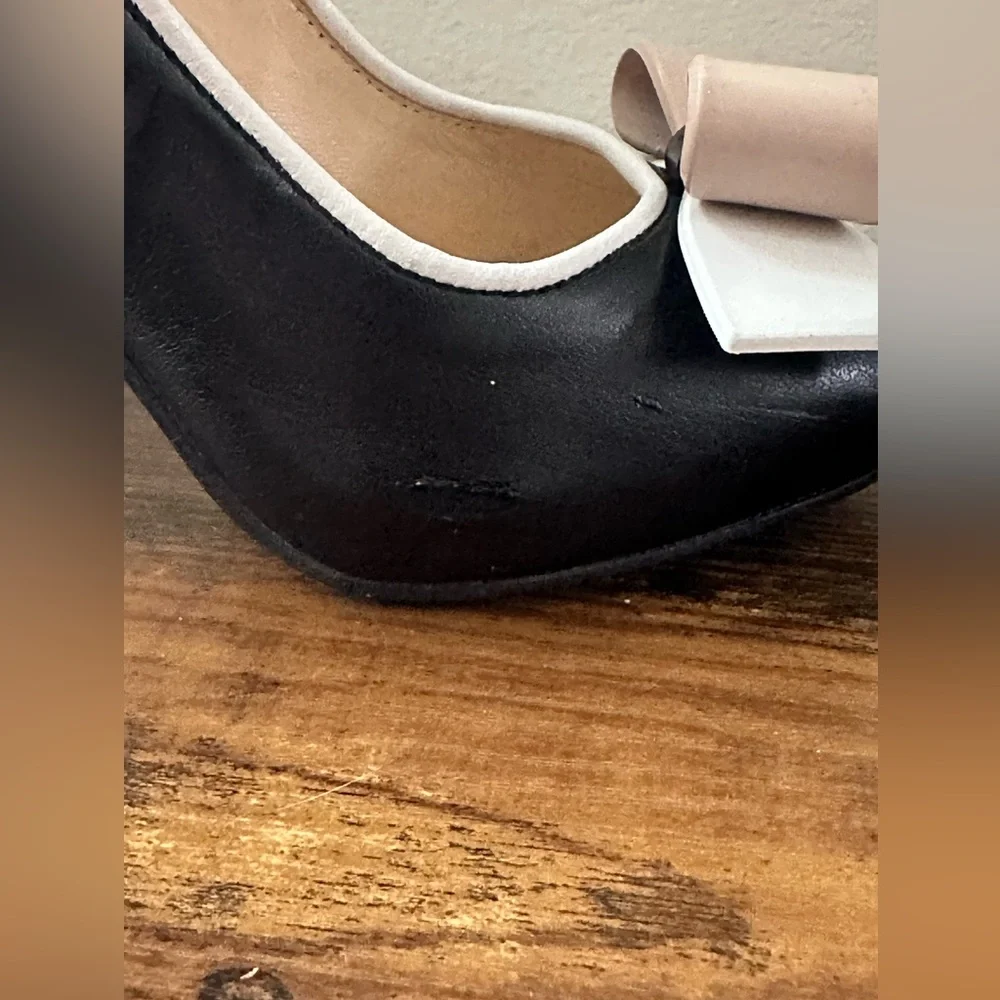 Studio pollini bow tie stiletto heels. - Picture 6 of 11